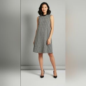 The Limited Black & White Houndstooth Dress XL NWT Classic Timeless Chic